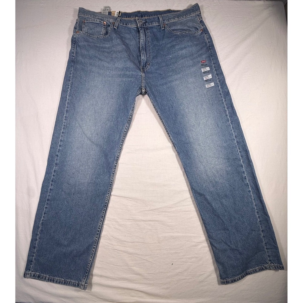Levi's 505 Regular Fit Jeans Mens 40x30 Blue NEW Stretch Denim
